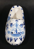 Delft Blue Holland Hand Painted Dutch Windmill Decor Ceramic Clog Shoe Ash Tray Numbered - Treasure Valley Antiques & Collectibles