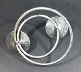 Vintage Round Metal Ringed Two Tiered Double Candle Holder - Treasure Valley Antiques & Collectibles
