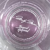 Marilyn Monroe 6" Tall Drinking Glass with Purple Pink Colored Base By Bernard Hollywood - Treasure Valley Antiques & Collectibles