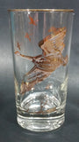 Set of 6 Vintage Libbey Canada Goose Geese Golden Rimmed 5" Drinking Tumbler Glasses - Treasure Valley Antiques & Collectibles