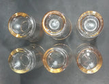 Set of 6 Vintage Libbey Canada Goose Geese Golden Rimmed 5" Drinking Tumbler Glasses - Treasure Valley Antiques & Collectibles