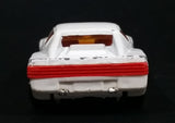 1987 Hot Wheels Ferrari Testarossa White Die Cast Toy Car Vehicle - Ultra Hots - Treasure Valley Antiques & Collectibles