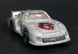Vintage 1980s Welly Porsche Turbo #6 Silver Grey Die Cast Toy Race Car Vehicle - Made in Hong Kong - Treasure Valley Antiques & Collectibles