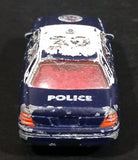 Realtoy Ford Crown Victoria Police Dark Blue and White Die Cast Toy Car Emergency Vehicle - Treasure Valley Antiques & Collectibles