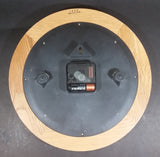 Round Decorative Wooden Framed Battery Operated 11" Quartz Clock Made in China 0401 - Treasure Valley Antiques & Collectibles