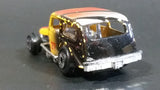 Vintage 1980s Zee Zylmex  '35 Chevy Hot Rod Black Yellow Orange P361 Die Cast Toy Race Car Vehicle 1/64 Scale - Treasure Valley Antiques & Collectibles