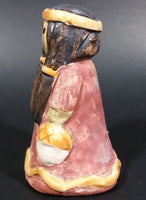 Hand Painted Small Native Girl Ceramic Figurine Numbered 14 - Treasure Valley Antiques & Collectibles