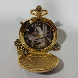 E.P.E. Elvis Presley 50th Anniversary Hound Dog Pocket Watch w/ Chain in Tin With Certificate of Authenticity