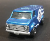 2009 Matchbox Service Center Chevy Van Custom Paint Works Metalflake Blue Die Cast Toy Car Vehicle
