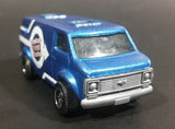2009 Matchbox Service Center Chevy Van Custom Paint Works Metalflake Blue Die Cast Toy Car Vehicle