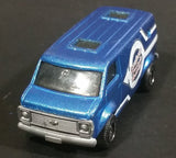 2009 Matchbox Service Center Chevy Van Custom Paint Works Metalflake Blue Die Cast Toy Car Vehicle