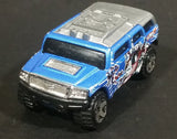 2005 Hot Wheels Robo Revenge Rockster Blue Hummer Style Die Cast Toy Car Vehicle - Treasure Valley Antiques & Collectibles
