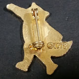 Collectible 1980 Roni Raccoon Character Lake Placid Winter Olympics Ice Figure Skating Enamel Pin - Treasure Valley Antiques & Collectibles