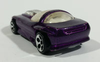 1993 Hot Wheels Silhouette II 5 DOT Wheels Metalflake Purple Die Cast Toy Car Vehicle
