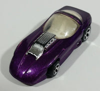 1993 Hot Wheels Silhouette II 5 DOT Wheels Metalflake Purple Die Cast Toy Car Vehicle