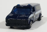 VHTF Vintage Golden Wheels Police Van Paddy Wagon 76 City of Golden Wheels Dark Blue Die Cast Toy Car Emergency Vehicle - Treasure Valley Antiques & Collectibles