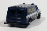 VHTF Vintage Golden Wheels Police Van Paddy Wagon 76 City of Golden Wheels Dark Blue Die Cast Toy Car Emergency Vehicle - Treasure Valley Antiques & Collectibles