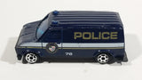 VHTF Vintage Golden Wheels Police Van Paddy Wagon 76 City of Golden Wheels Dark Blue Die Cast Toy Car Emergency Vehicle - Treasure Valley Antiques & Collectibles