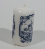 Delft Blue Holland Windmill Decor 3" Tall Wax Candle Unused - Like New - Treasure Valley Antiques & Collectibles
