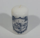 Delft Blue Holland Windmill Decor 3" Tall Wax Candle Unused - Like New - Treasure Valley Antiques & Collectibles