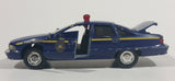 1996 Road Champs Chevrolet Caprice New York State Police State Trooper Dark Blue 1/43 Scale Die Cast Toy Car Emergency Vehicle - Treasure Valley Antiques & Collectibles