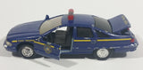 1996 Road Champs Chevrolet Caprice New York State Police State Trooper Dark Blue 1/43 Scale Die Cast Toy Car Emergency Vehicle - Treasure Valley Antiques & Collectibles