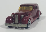 1983 Hot Wheels '35 Classic Caddy Cadillac Maroon Die Cast Toy Car Vehicle - Treasure Valley Antiques & Collectibles