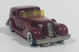 1983 Hot Wheels '35 Classic Caddy Cadillac Maroon Die Cast Toy Car Vehicle - Treasure Valley Antiques & Collectibles
