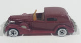 1983 Hot Wheels '35 Classic Caddy Cadillac Maroon Die Cast Toy Car Vehicle - Treasure Valley Antiques & Collectibles
