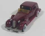 1983 Hot Wheels '35 Classic Caddy Cadillac Maroon Die Cast Toy Car Vehicle - Treasure Valley Antiques & Collectibles
