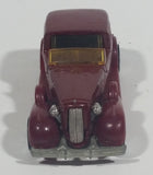 1983 Hot Wheels '35 Classic Caddy Cadillac Maroon Die Cast Toy Car Vehicle - Treasure Valley Antiques & Collectibles