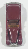 1983 Hot Wheels '35 Classic Caddy Cadillac Maroon Die Cast Toy Car Vehicle - Treasure Valley Antiques & Collectibles
