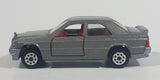 Vintage Majorette Mercedes 190E 2.3 - 16 Grey Silver No. 231 Die Cast Toy Car Vehicle with Opening Doors 1/59 Scale Made in France - Treasure Valley Antiques & Collectibles