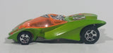 2007 Hot Wheels Three Trick Track Swoopy Do Metalflake Green Die Cast Toy Car Vehicle - Treasure Valley Antiques & Collectibles
