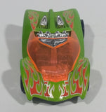 2007 Hot Wheels Three Trick Track Swoopy Do Metalflake Green Die Cast Toy Car Vehicle - Treasure Valley Antiques & Collectibles