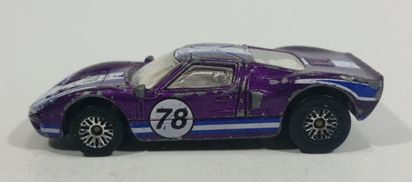 2001 Hot Wheels Ford GT - 40 78 Purple Die Cast Toy Race Car Vehicle - Treasure Valley Antiques & Collectibles