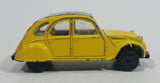 Rare Maisto 1968 Citroen 2CV Yellow 1/64 Scale Die Cast Toy Car Vehicle