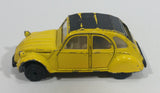 Rare Maisto 1968 Citroen 2CV Yellow 1/64 Scale Die Cast Toy Car Vehicle