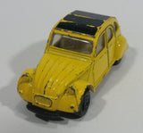 Rare Maisto 1968 Citroen 2CV Yellow 1/64 Scale Die Cast Toy Car Vehicle