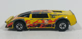 1985 Hot Wheels Crack-Ups Exotic (side crash) Side Banger Yellow Die Cast Toy Muscle Car Vehicle Hong Kong - Treasure Valley Antiques & Collectibles
