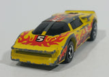1985 Hot Wheels Crack-Ups Exotic (side crash) Side Banger Yellow Die Cast Toy Muscle Car Vehicle Hong Kong - Treasure Valley Antiques & Collectibles