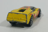 1985 Hot Wheels Crack-Ups Exotic (side crash) Side Banger Yellow Die Cast Toy Muscle Car Vehicle Hong Kong - Treasure Valley Antiques & Collectibles