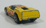 1985 Hot Wheels Crack-Ups Exotic (side crash) Side Banger Yellow Die Cast Toy Muscle Car Vehicle Hong Kong - Treasure Valley Antiques & Collectibles