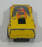 1985 Hot Wheels Crack-Ups Exotic (side crash) Side Banger Yellow Die Cast Toy Muscle Car Vehicle Hong Kong - Treasure Valley Antiques & Collectibles