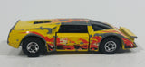 1985 Hot Wheels Crack-Ups Exotic (side crash) Side Banger Yellow Die Cast Toy Muscle Car Vehicle Hong Kong - Treasure Valley Antiques & Collectibles