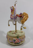 Decorative Carousel Horse on a Cake Music Box - Plays a song with a nice melody - Treasure Valley Antiques & Collectibles
