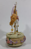 Decorative Carousel Horse on a Cake Music Box - Plays a song with a nice melody - Treasure Valley Antiques & Collectibles