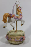Decorative Carousel Horse on a Cake Music Box - Plays a song with a nice melody - Treasure Valley Antiques & Collectibles