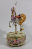 Decorative Carousel Horse on a Cake Music Box - Plays a song with a nice melody - Treasure Valley Antiques & Collectibles