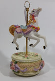 Decorative Carousel Horse on a Cake Music Box - Plays a song with a nice melody - Treasure Valley Antiques & Collectibles